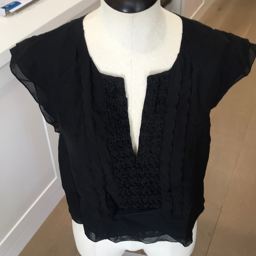Black silk top *BEBE* - Picture 1 of 6